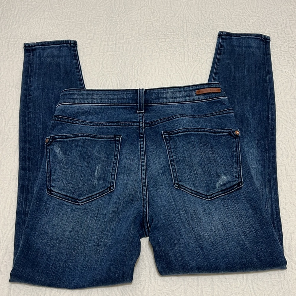 Pilcro and the Letterpress High-Rise Dark Blue Skinny Jeans - Picture 5 of 5